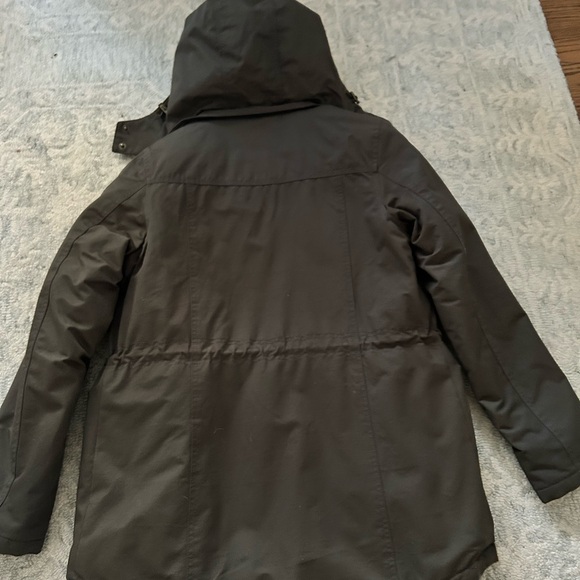 Fat Face Olive coat with Faux Fur Trim - Picture 2 of 3